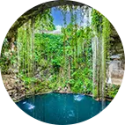La boucle de la peninsule du Yucatan